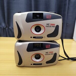 DS-MAX HC2000 Focus Free 35mm Camera Bundle of 2 Point and Shoot Tested